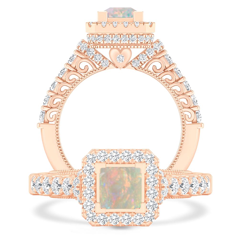 Rose Gold - Opal