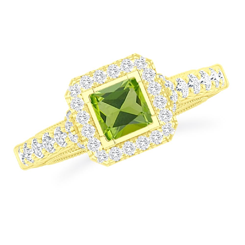 Yellow Gold - Peridot