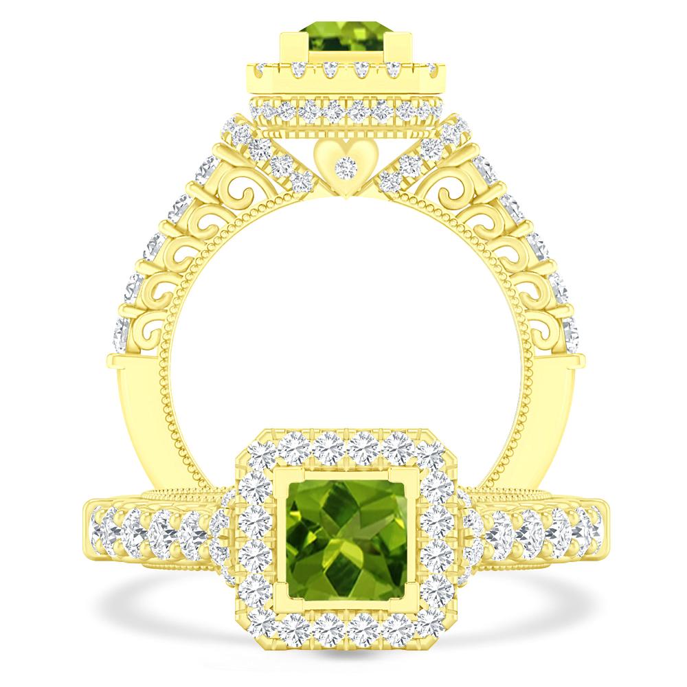 Yellow Gold - Peridot