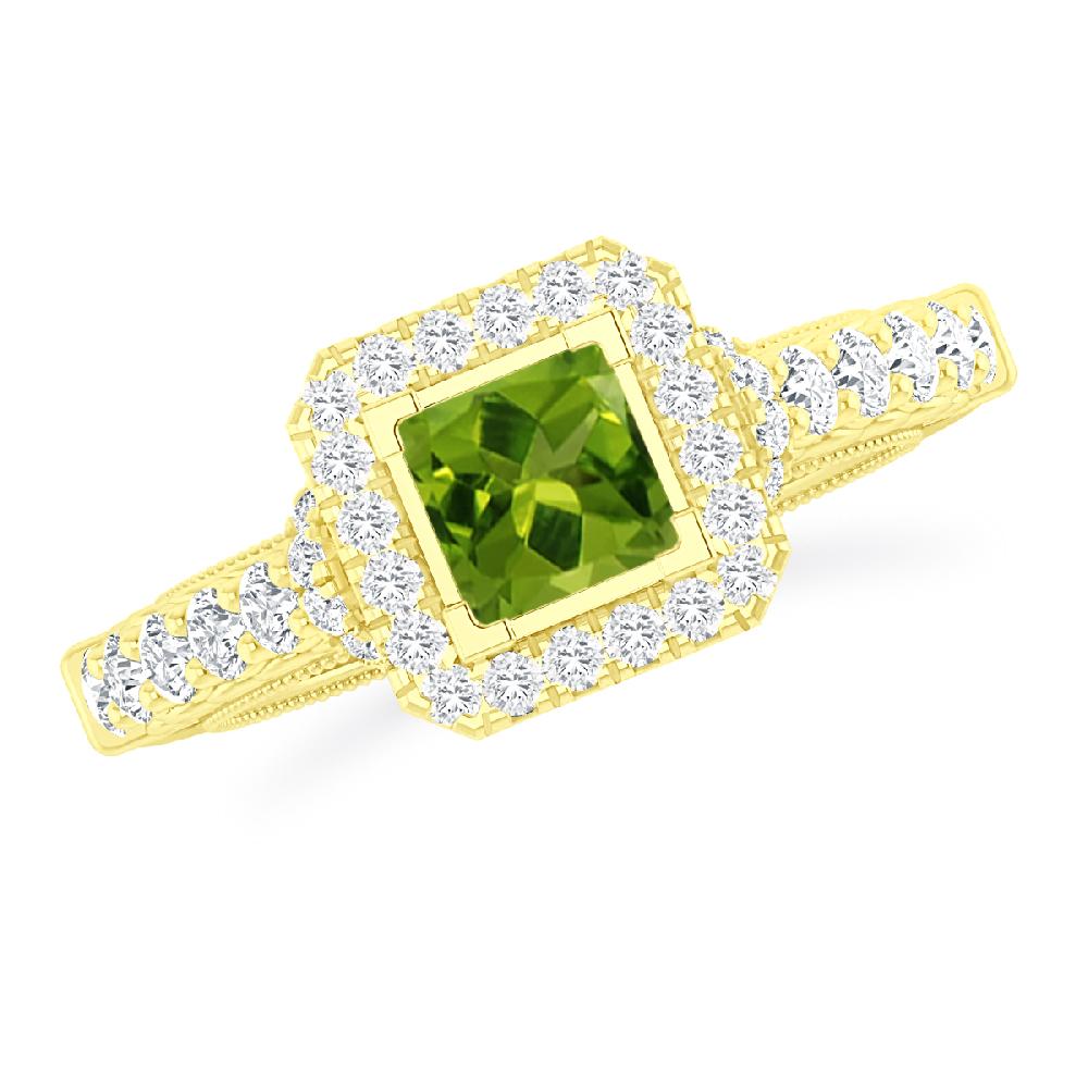 Yellow Gold - Peridot