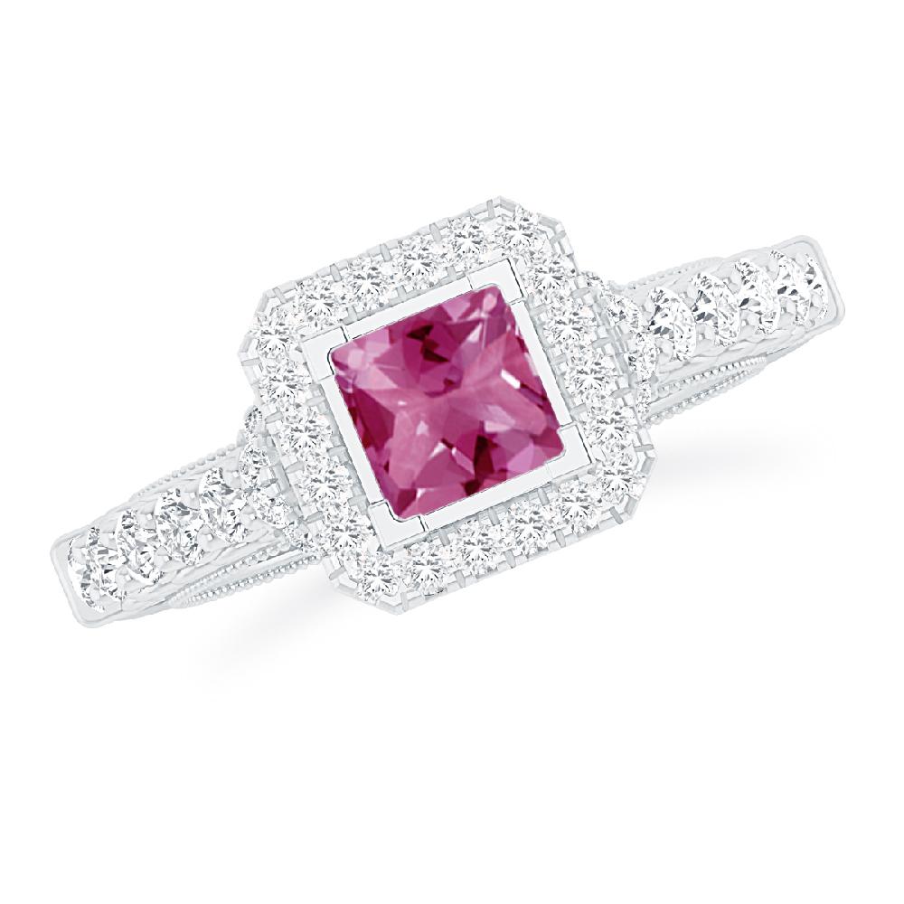 White Gold - Pink Tourmaline