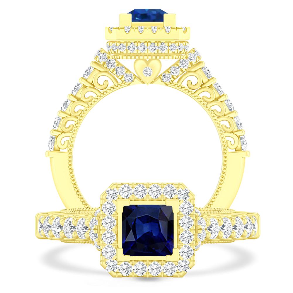 Yellow Gold - Sapphire