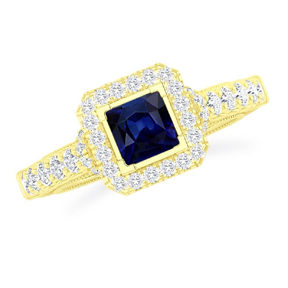 Yellow Gold - Sapphire