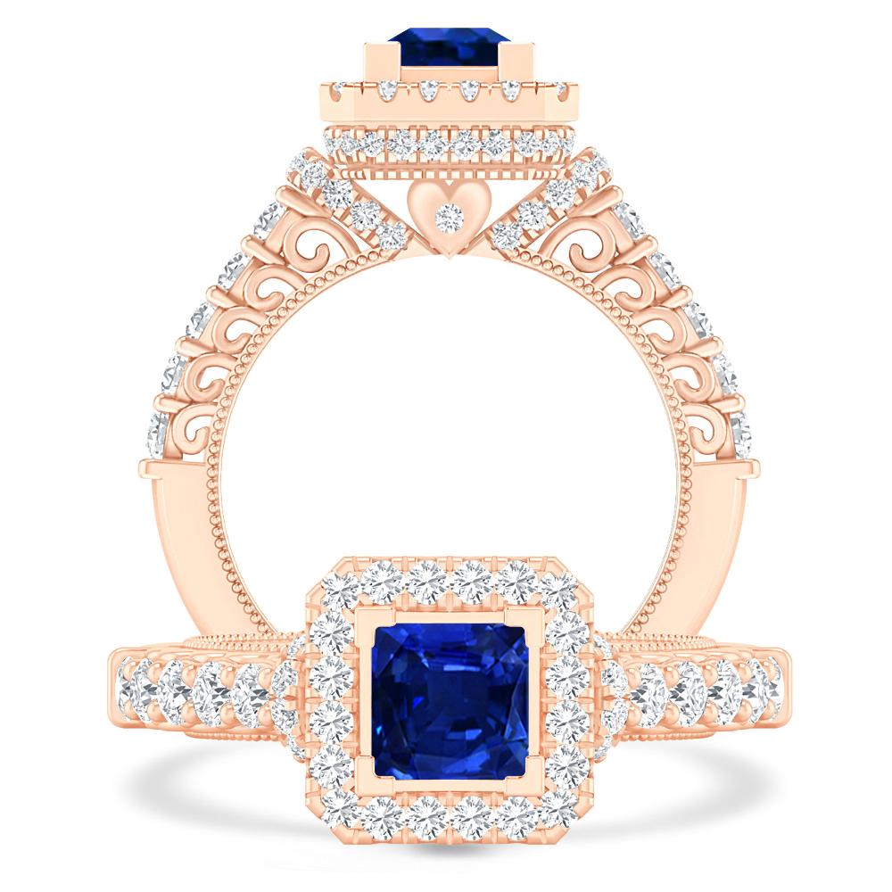 Rose Gold - Sapphire