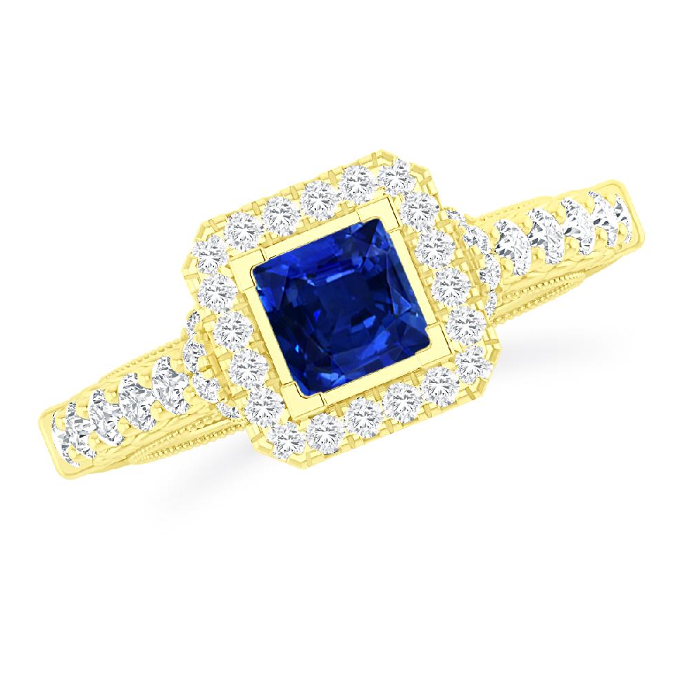 Yellow Gold - Sapphire