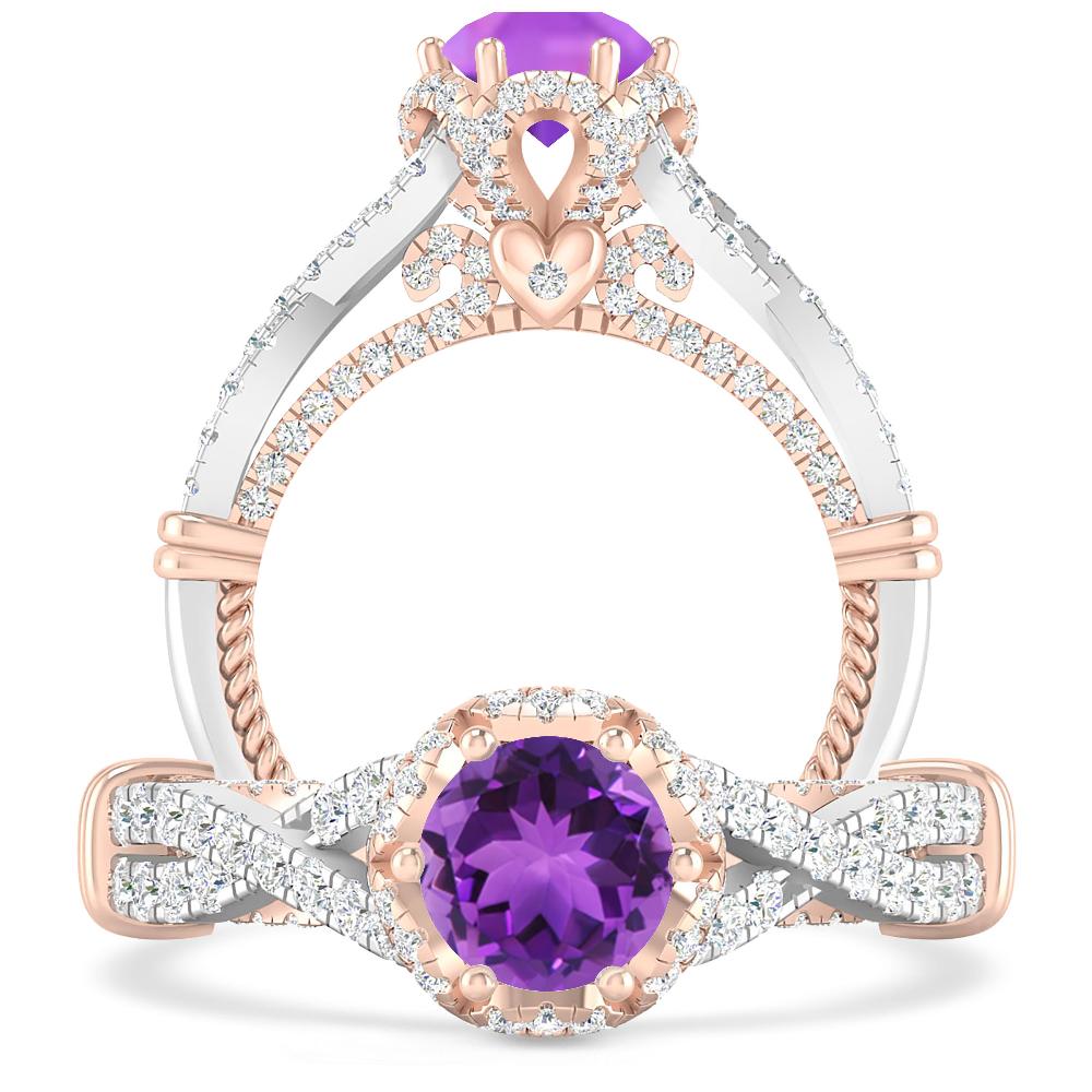 White Gold - Amethyst
