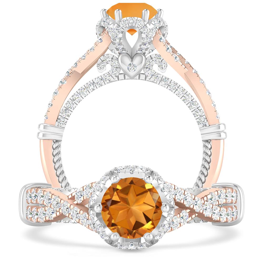 Rose Gold - Citrine