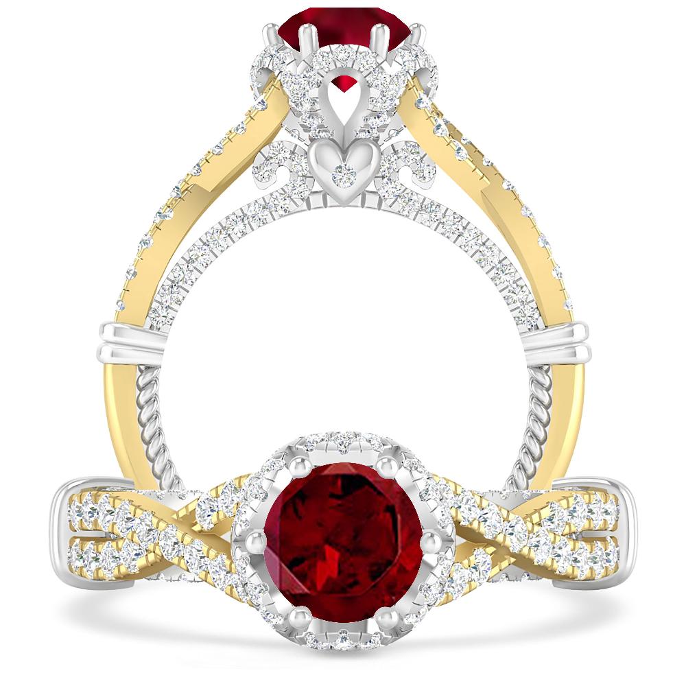 Yellow Gold - Garnet