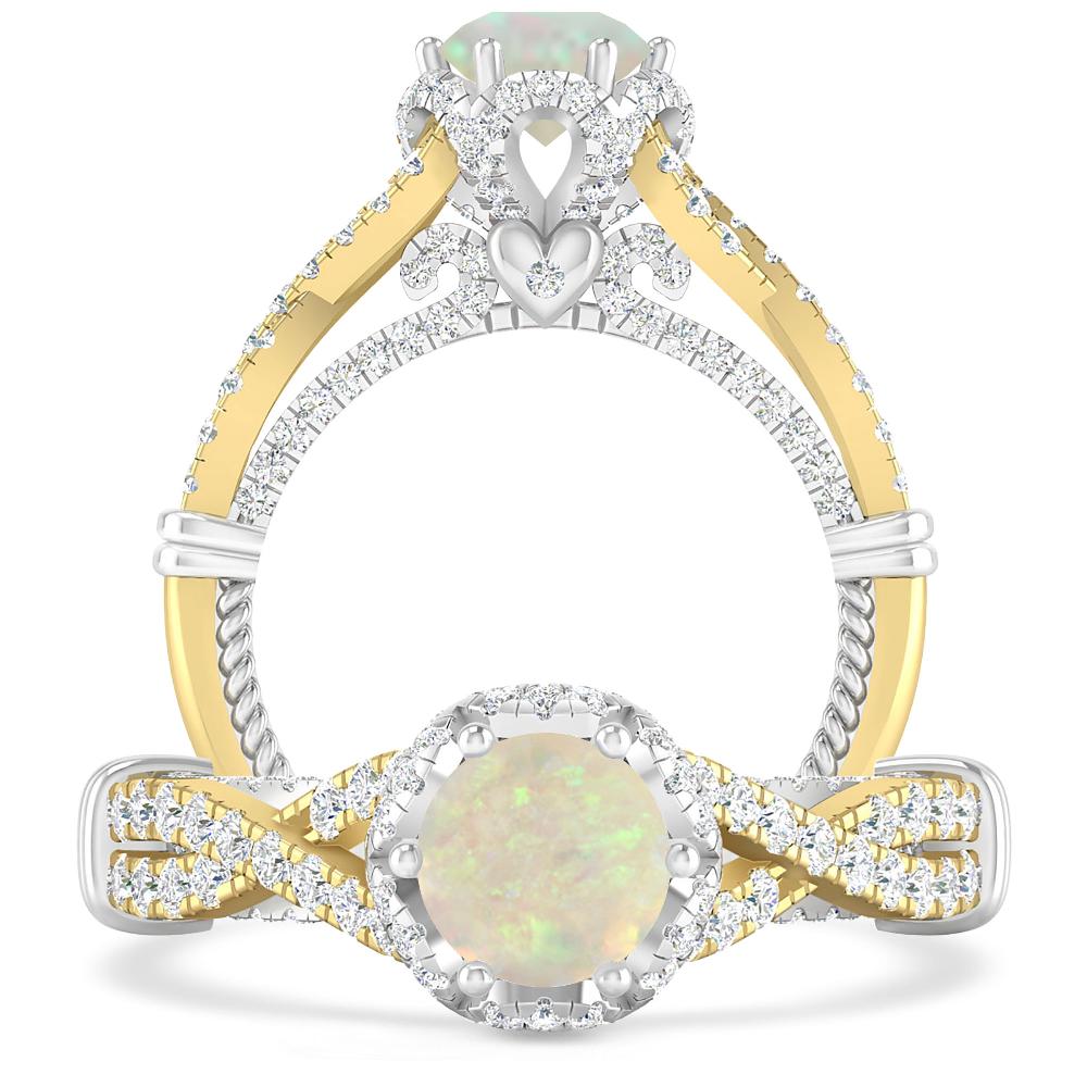Yellow Gold - Opal