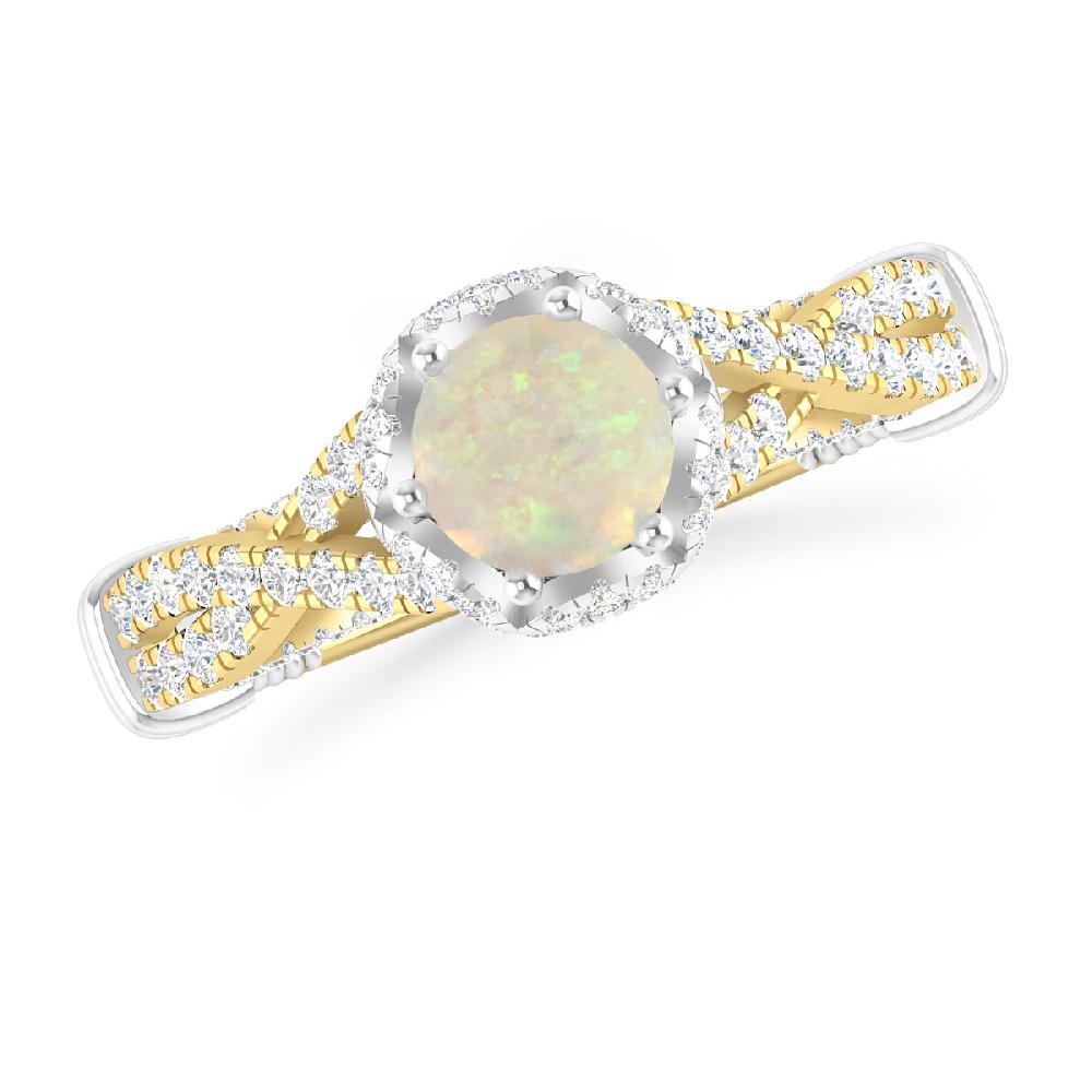 Yellow Gold - Opal