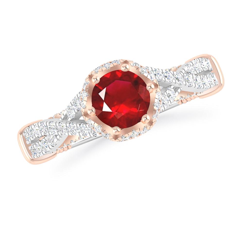 White Gold - Ruby