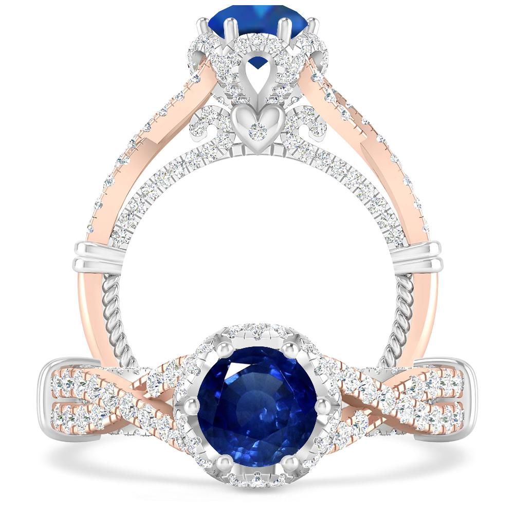 Rose Gold - Sapphire