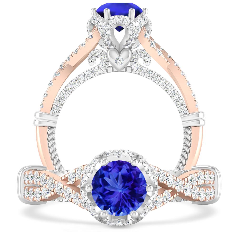 Rose Gold - Tanzanite