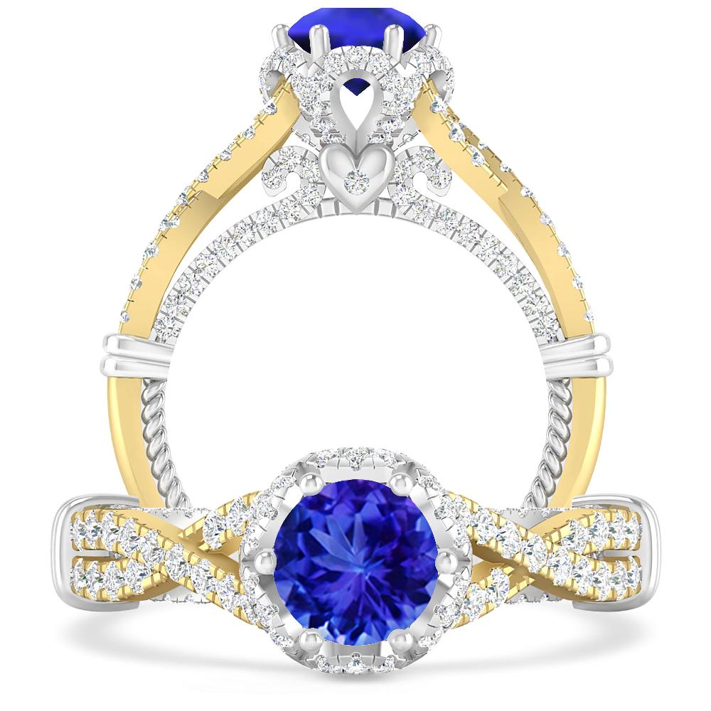 Yellow Gold - Tanzanite