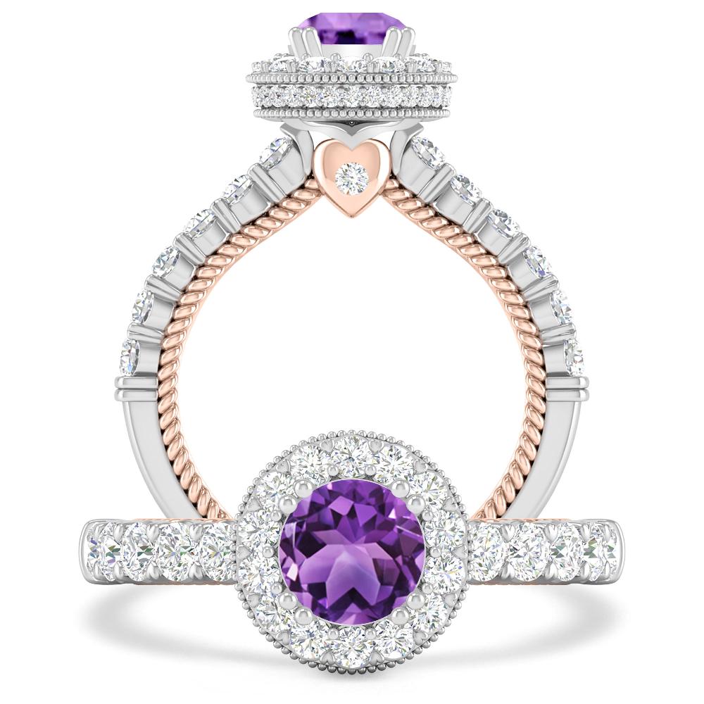 White Gold - Amethyst