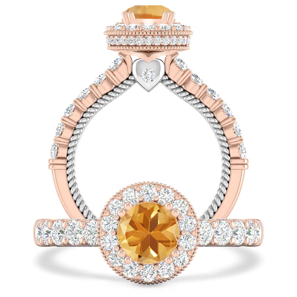 Rose Gold - Citrine