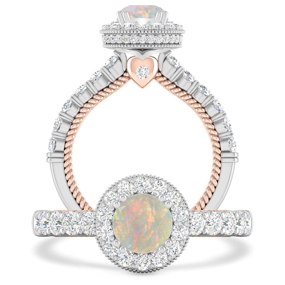 White Gold - Opal