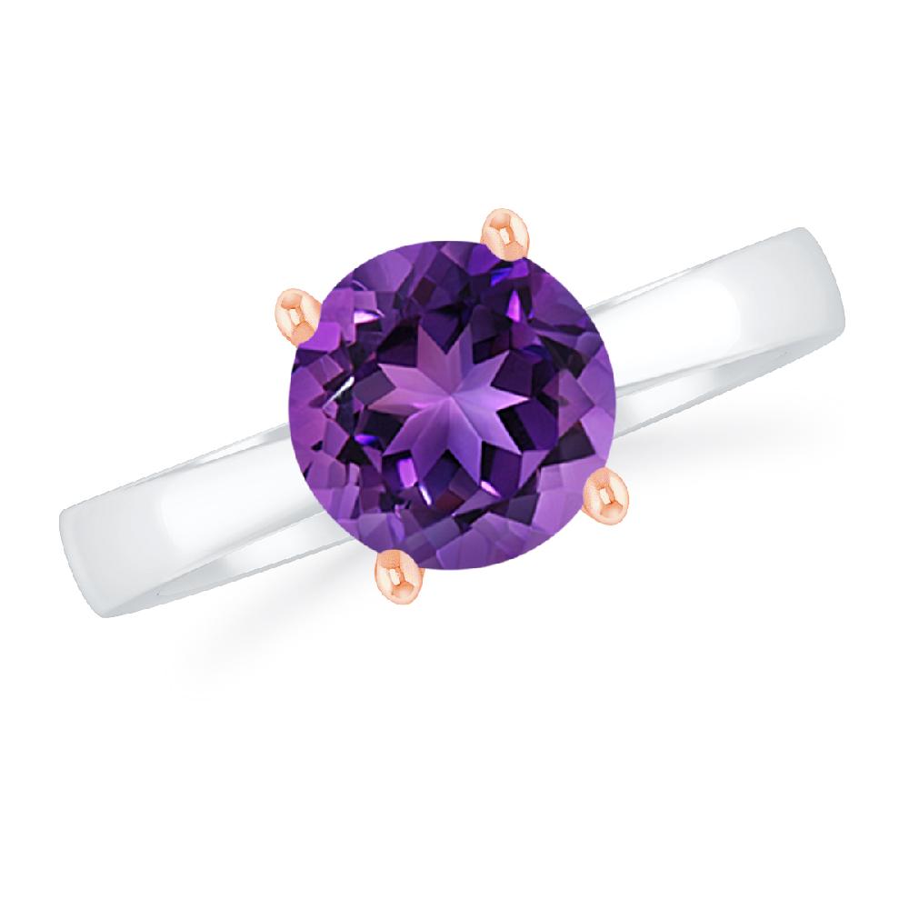 White Gold - Amethyst