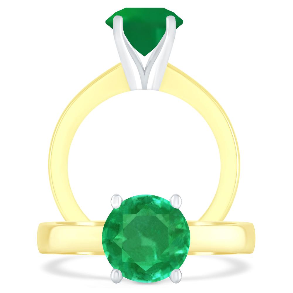 Yellow Gold - Emerald