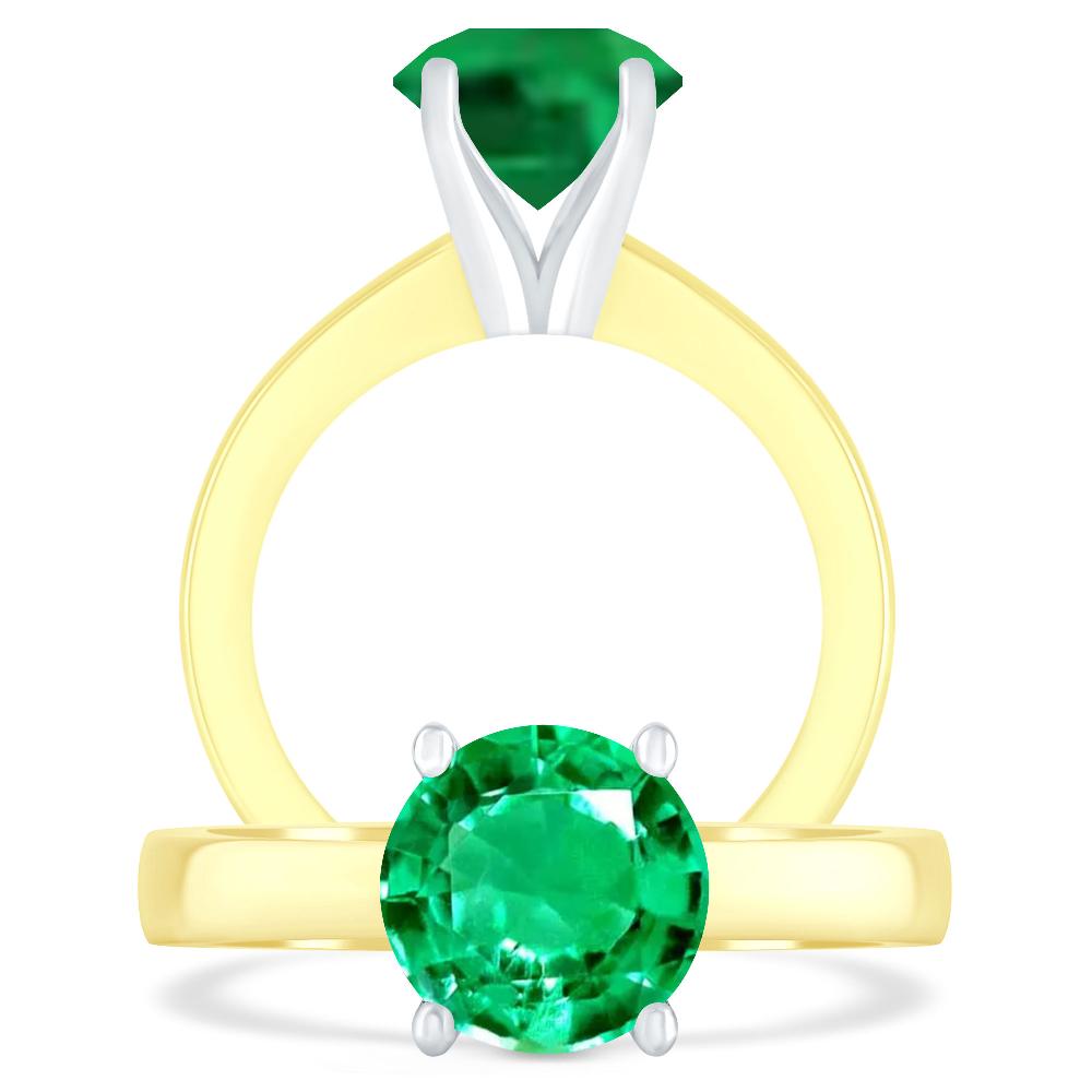 Yellow Gold - Emerald