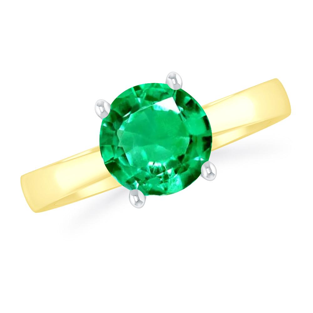 Yellow Gold - Emerald
