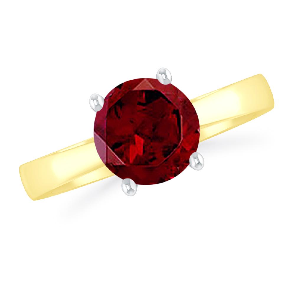 Yellow Gold - Garnet