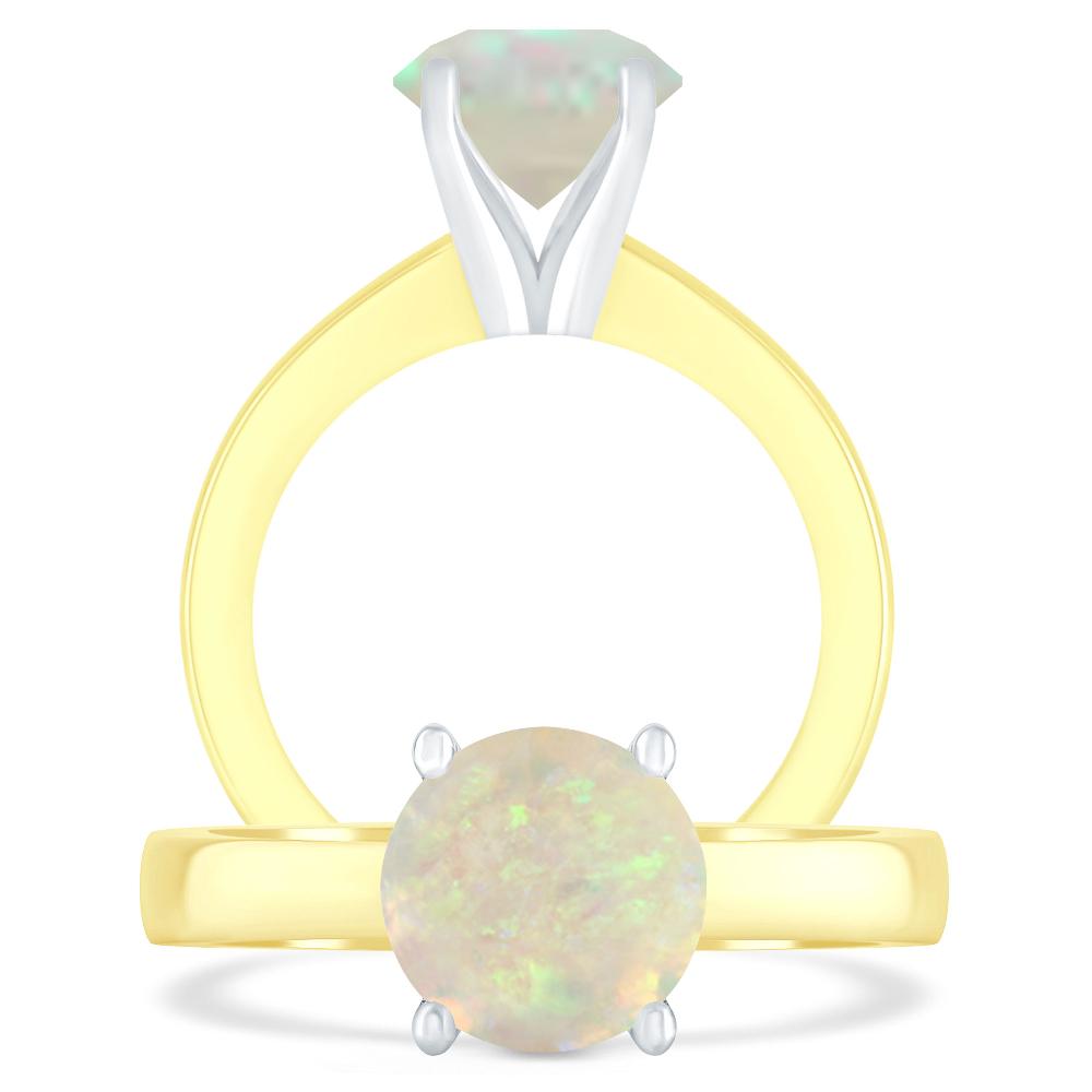 Yellow Gold - Opal