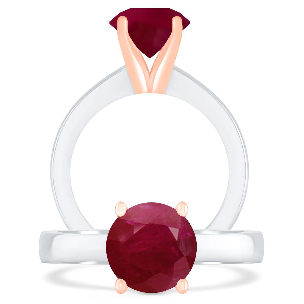 White Gold - Ruby