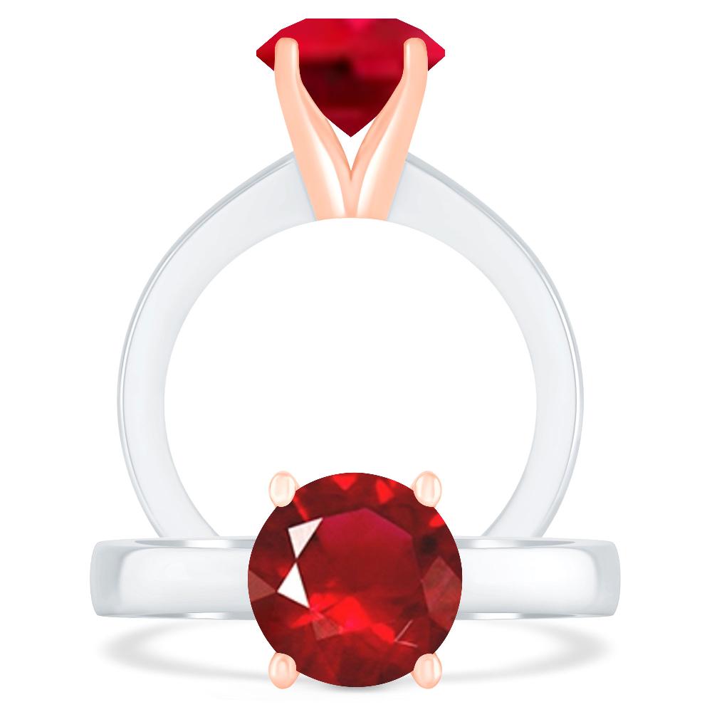 White Gold - Ruby