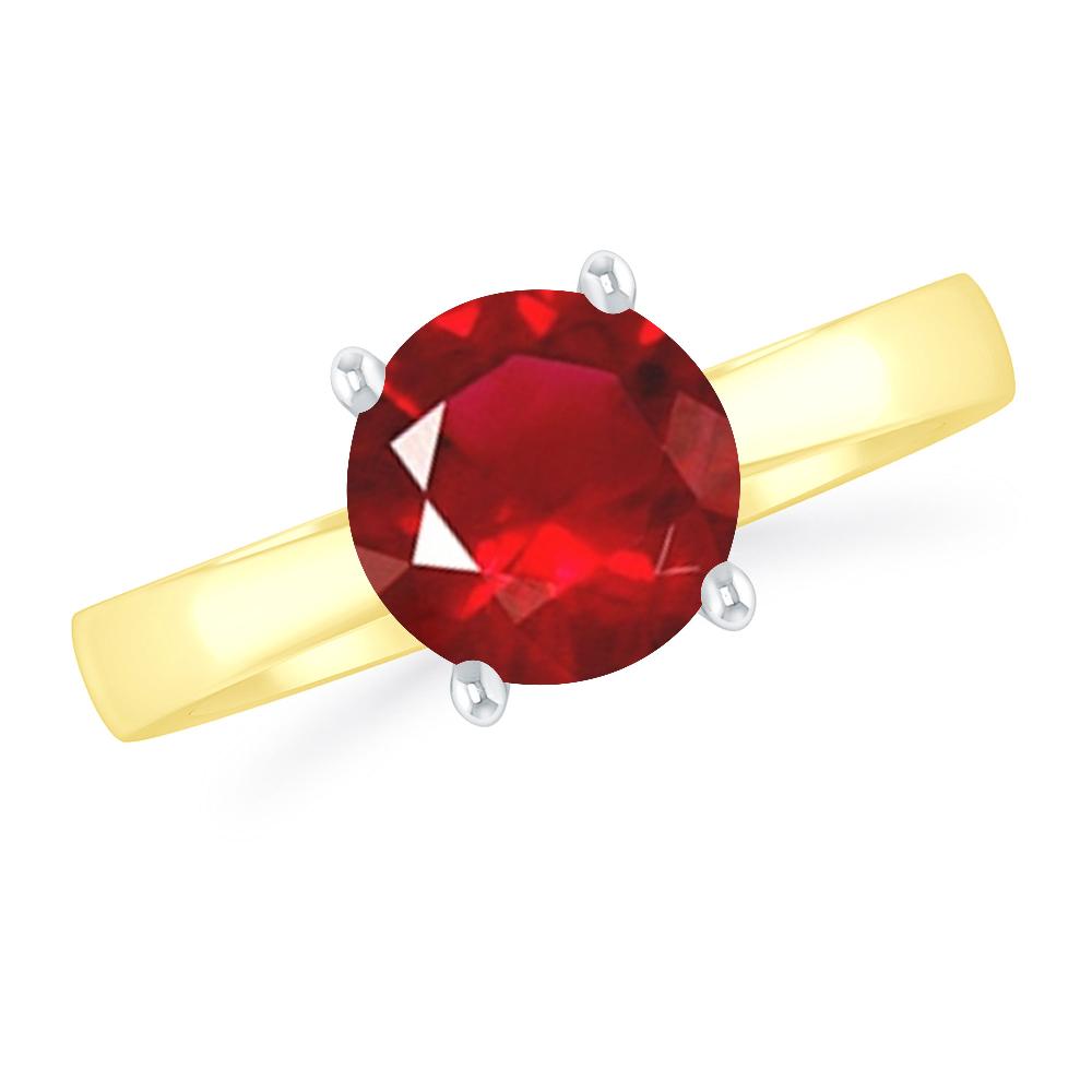 Yellow Gold - Ruby