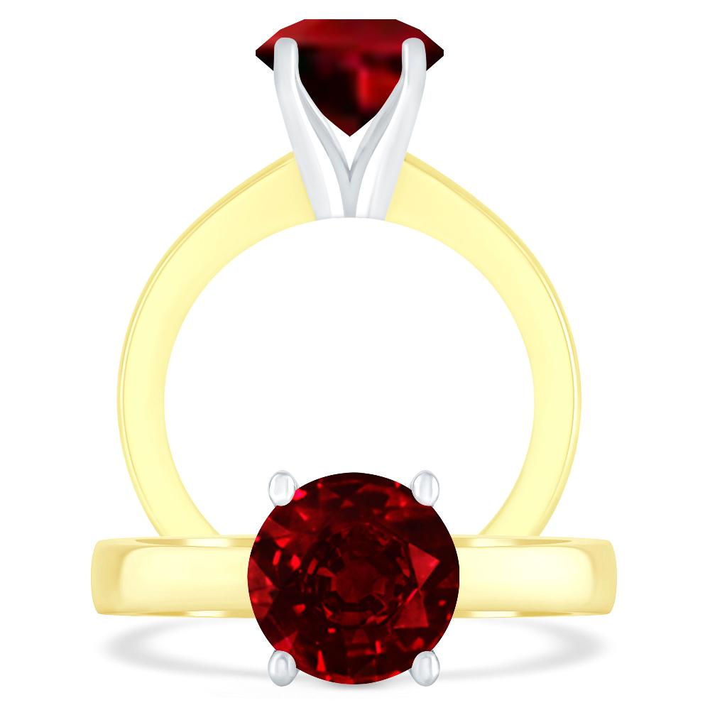 Yellow Gold - Ruby