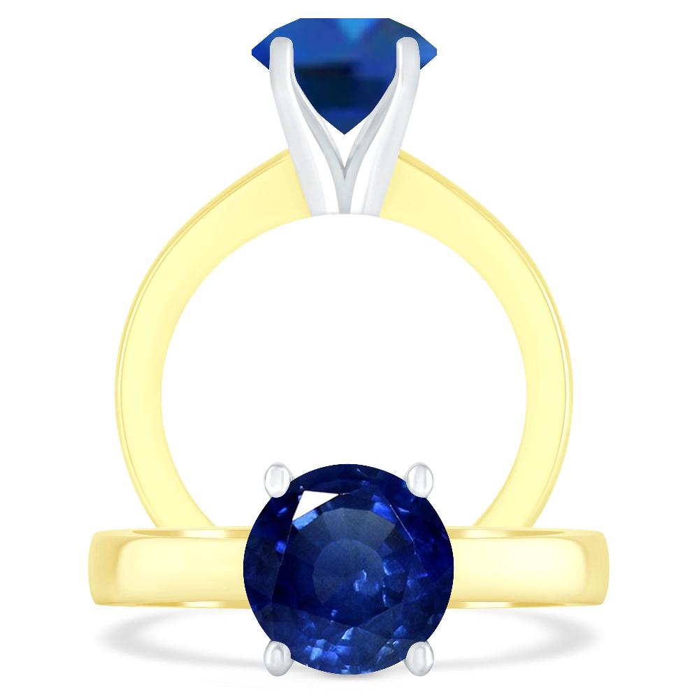 Yellow Gold - Sapphire