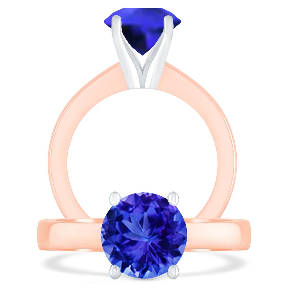 Rose Gold - Tanzanite
