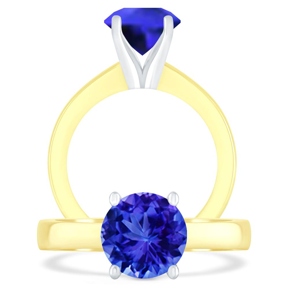 Yellow Gold - Tanzanite