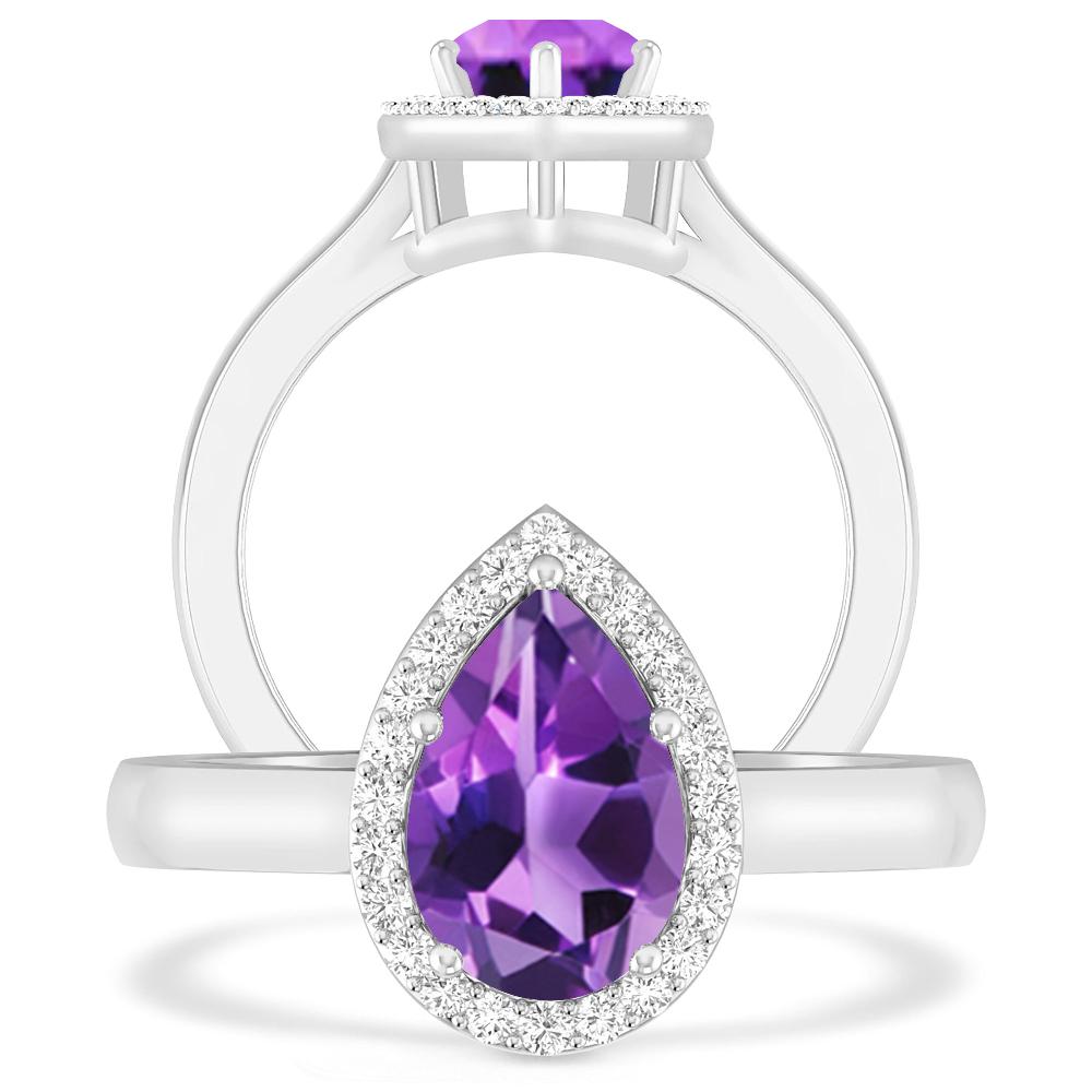 White Gold - Amethyst