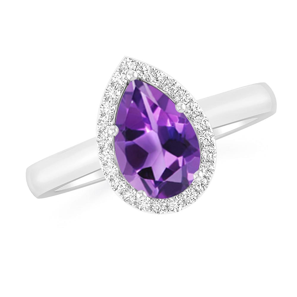 White Gold - Amethyst