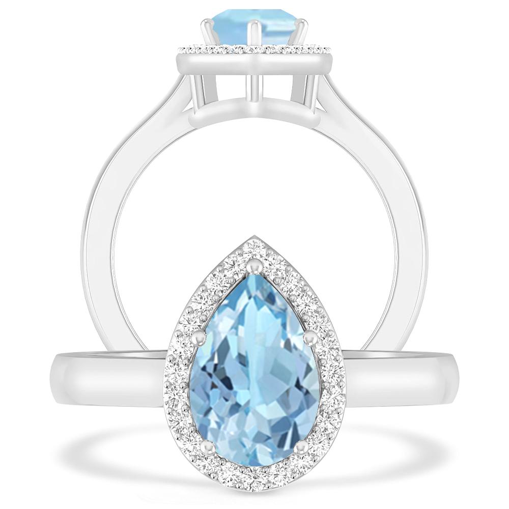 White Gold - Aquamarine