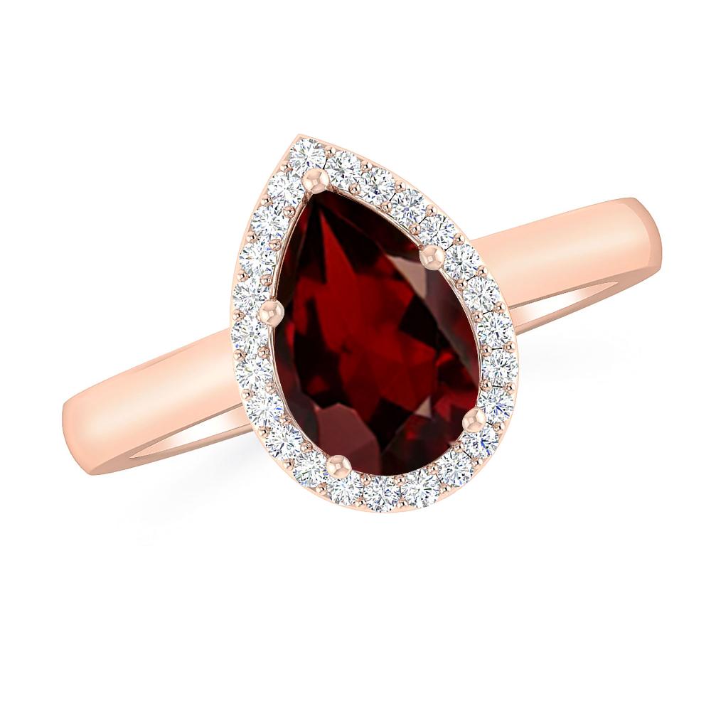 Rose Gold - Garnet