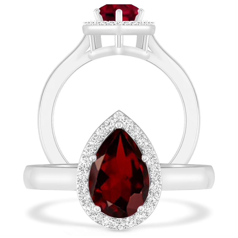 White Gold - Garnet