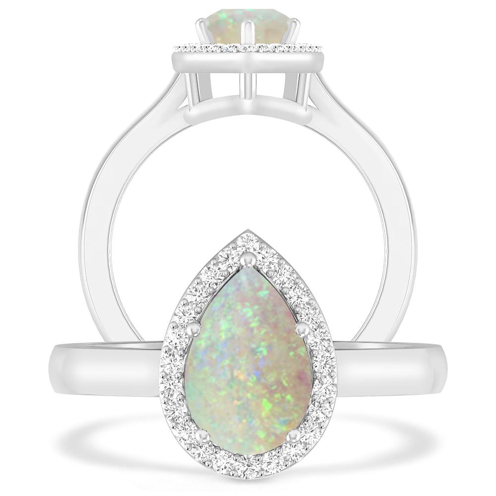 White Gold - Opal