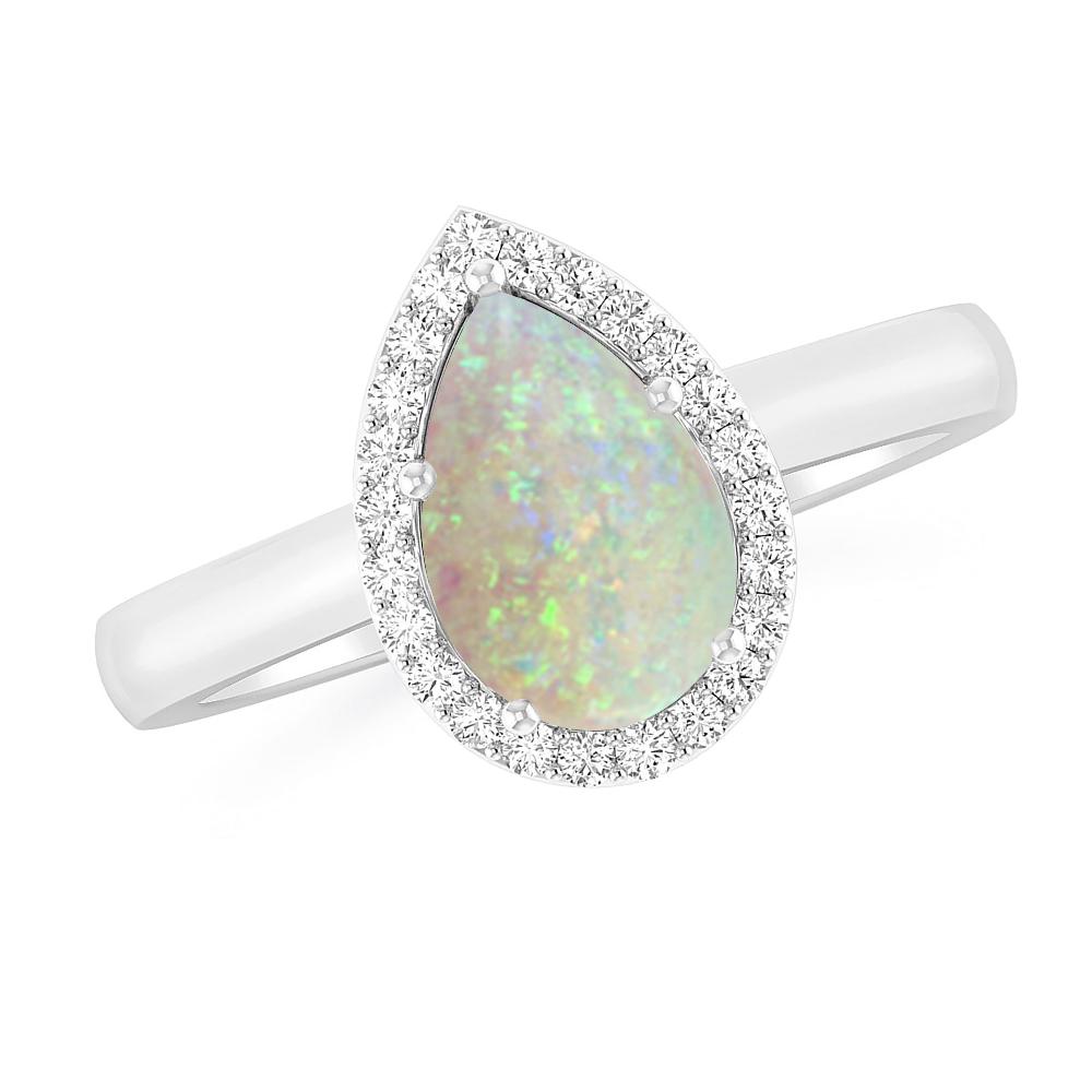 White Gold - Opal