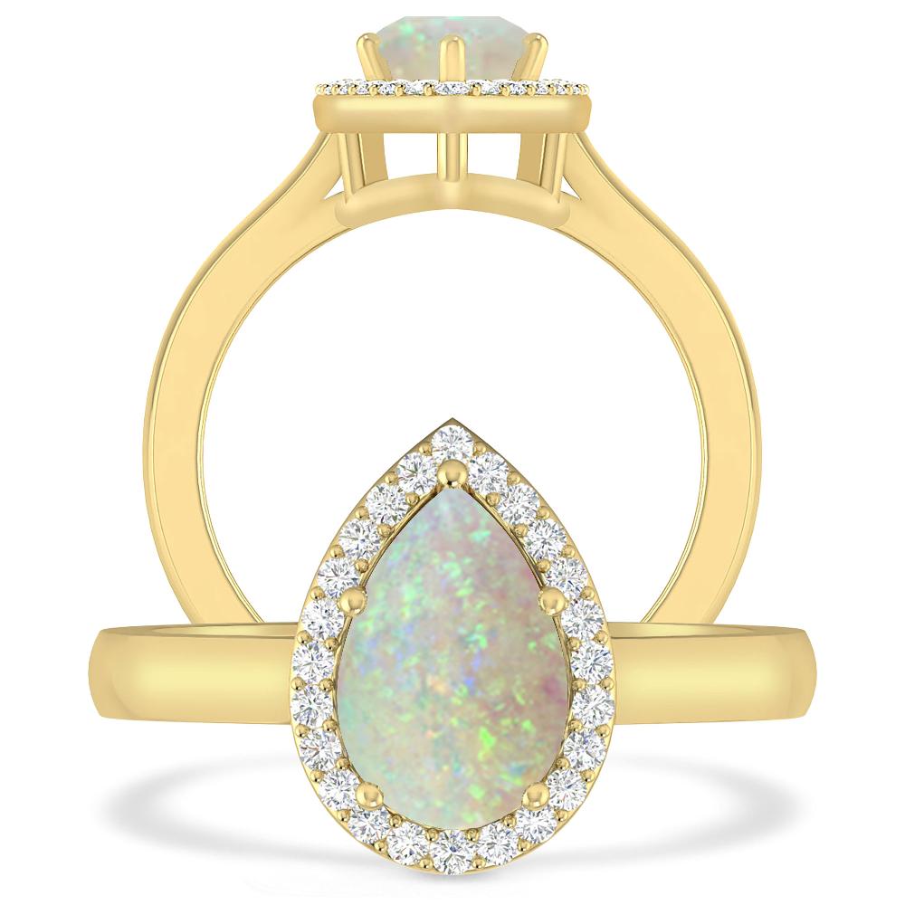 Yellow Gold - Opal