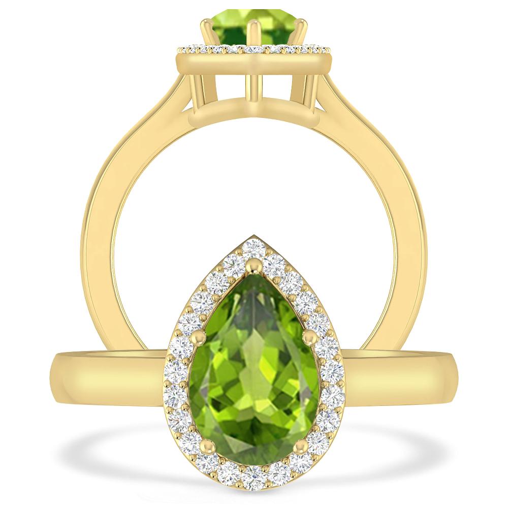 Yellow Gold - Peridot