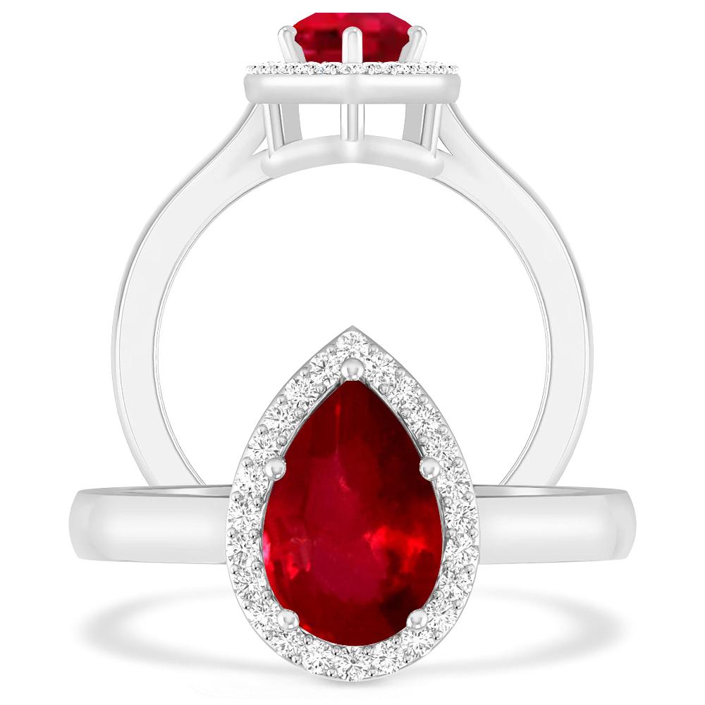 White Gold - Ruby