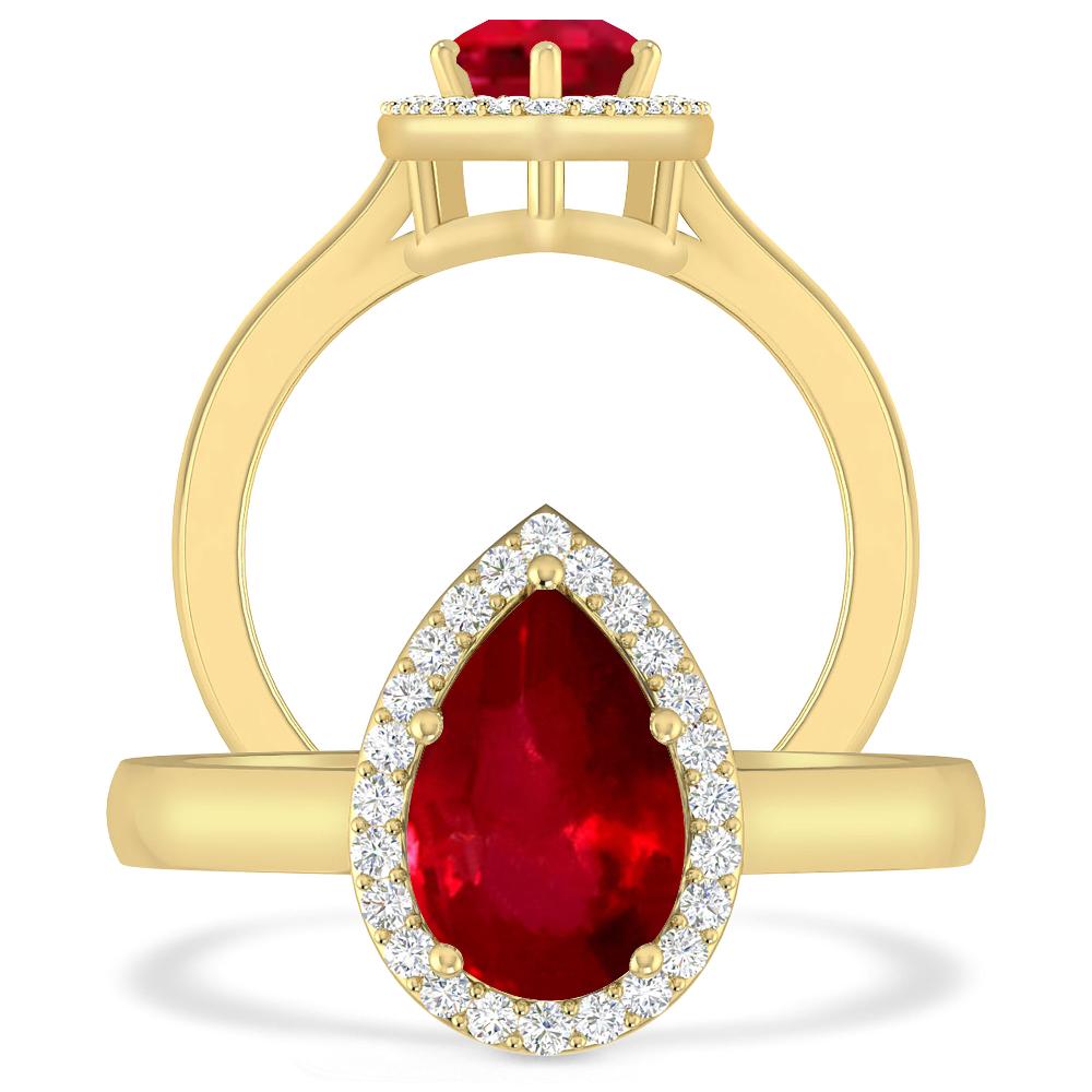 Yellow Gold - Ruby