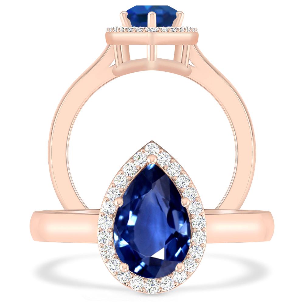 Rose Gold - Sapphire