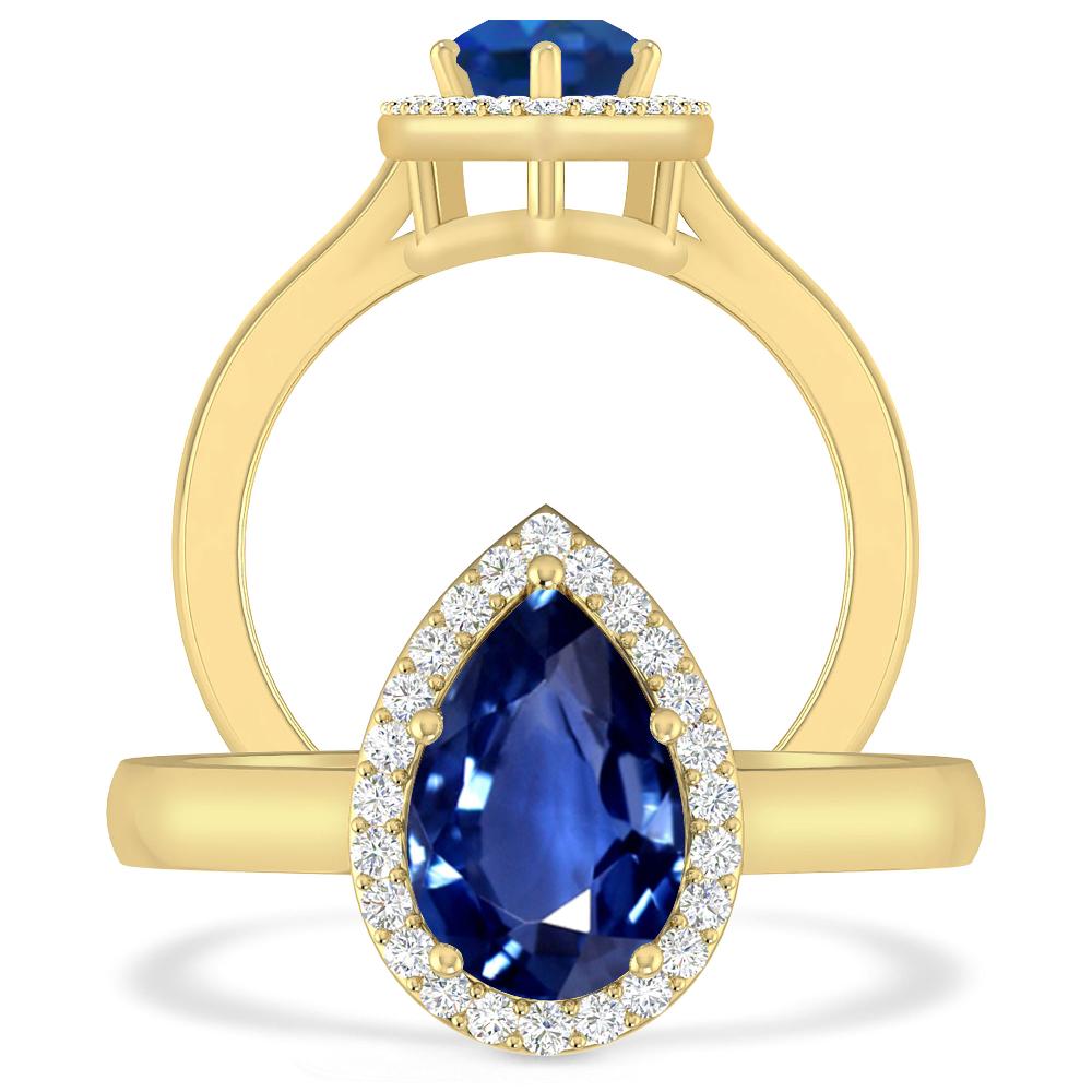 Yellow Gold - Sapphire