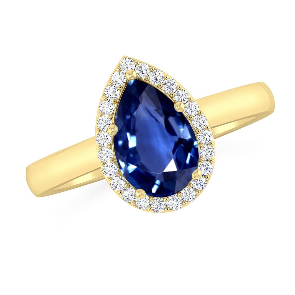 Yellow Gold - Sapphire