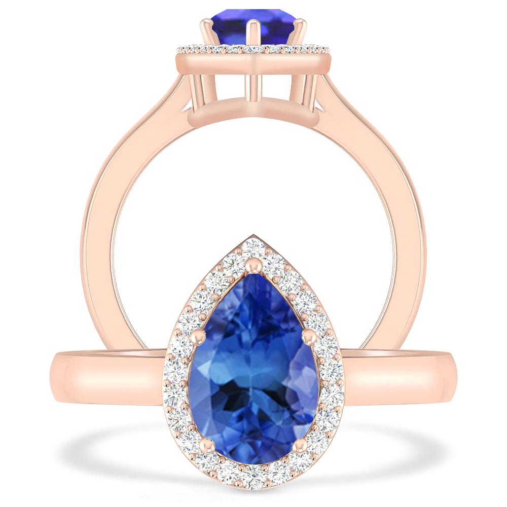 Rose Gold - Tanzanite