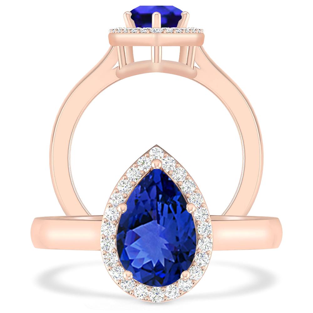 Rose Gold - Tanzanite